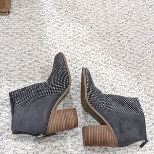 Madden Girl Black and Gray Ankle Booties